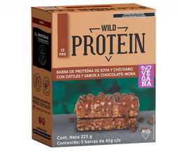 Barras de proteina moka 5 pzas Wild Protein