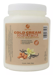 Cold cream elastina y aceite de almendras 1000 ml Almatierra