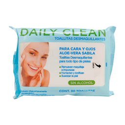 TOALL DESMAQ SABILA DAILY CLEAN 30 PZAS