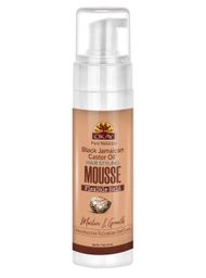 Mousse para estilizar el cabello con aceite de ricino 7.5 oz Okay
