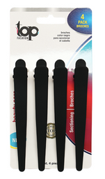 Broches para seccionar el cabello color negro  Top Fashion