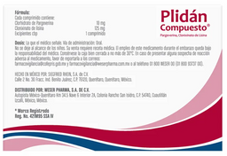 Plidan Comp10/125 Mg 20 Grag (Isina/Clonixinato De/Pargeverina)