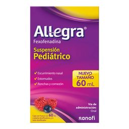 Allegra 600 mg pediatrico susp 60 ml fexofenadina