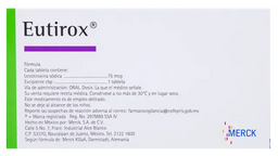 Eutirox 75 Mcg 50 Tab 3470 (Levotiroxina sodica)