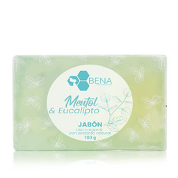 Jabon de mentol y eucalipto 100 gr Bena Belleza