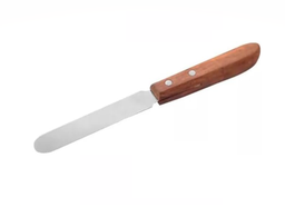 Espatula de Acero Inoxidable Con Mango de Madera 20CM