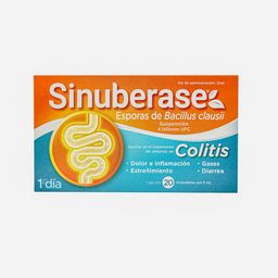 Sinuberase Oral 20X5 Ml Amp Bacillus Clausii