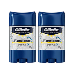 Kit desodorante gel sport peak 82 g c u Gillette