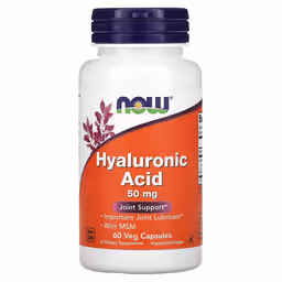 Hyaluronic acid 50mg msm 60 vcaps Now