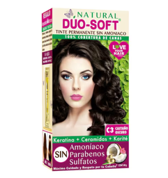 Tinte sin amoniaco c3 castano obscuro 60 g natural Duo Soft
