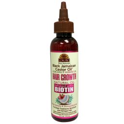Aceite de crecimiento capilar de ricino coco e hibiscus 4 oz Okay