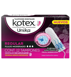 Kotex Unika Tampones Digitales Flujo Moderado