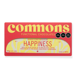 Chocolate  happiness no vegano Commons 83 g