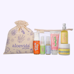 Kit de viaje ninos 7 piezas Aloe Vida